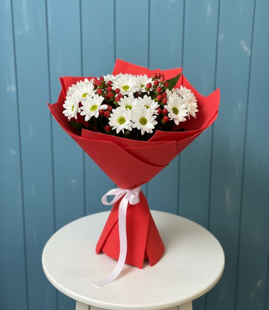 Букет цветов из: Хризантемы в Поселке совхоз имени Ленина