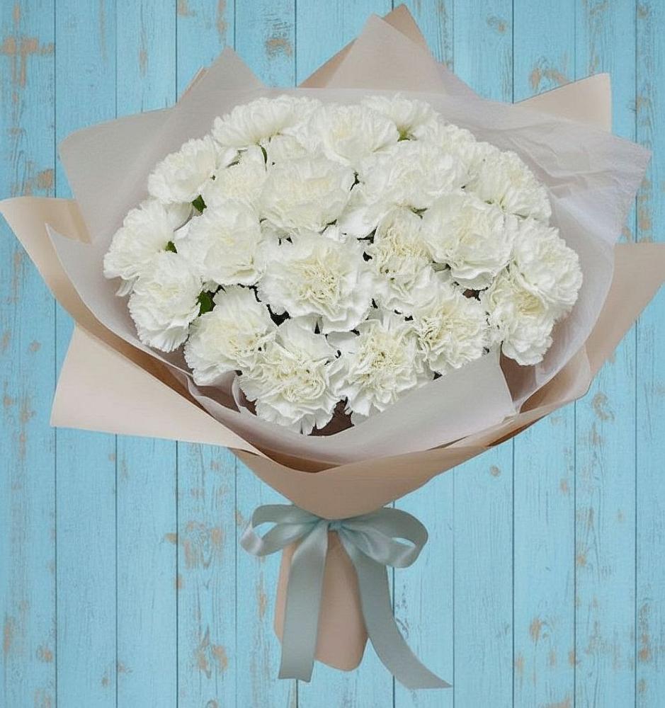 Букет цветов из: Гвоздики в Поселке совхоз имени Ленина