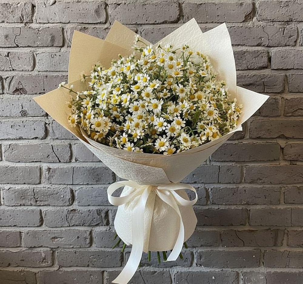 Букет цветов из: Ромашки в Поселке совхоз имени Ленина
