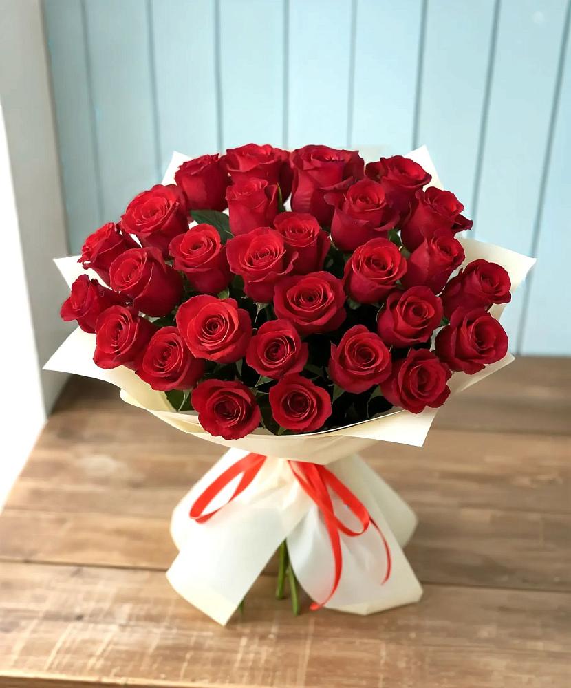 Букет 29 Красных роз в Поселке совхоз имени Ленина