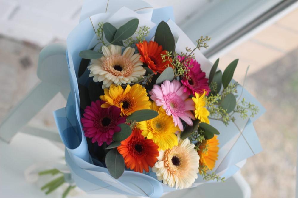 Букет цветов из: Герберы в Поселке совхоз имени Ленина