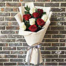 Букет цветов из:  Розы #REPLACE_PRED# Поселке совхоз имени Ленина