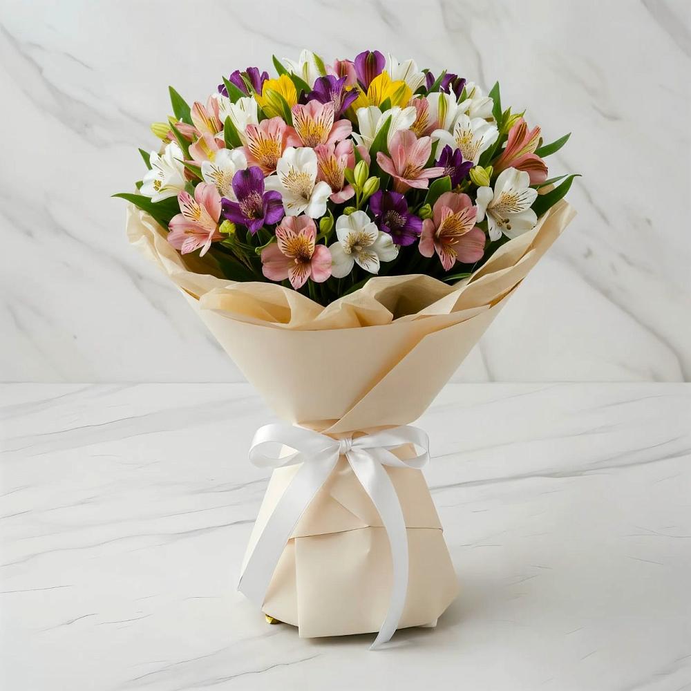 Букет цветов из: Альстромерии в Поселке совхоз имени Ленина