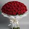 Букет 101 Красная роза Блэк Мэджик в Поселке совхоз имени Ленина