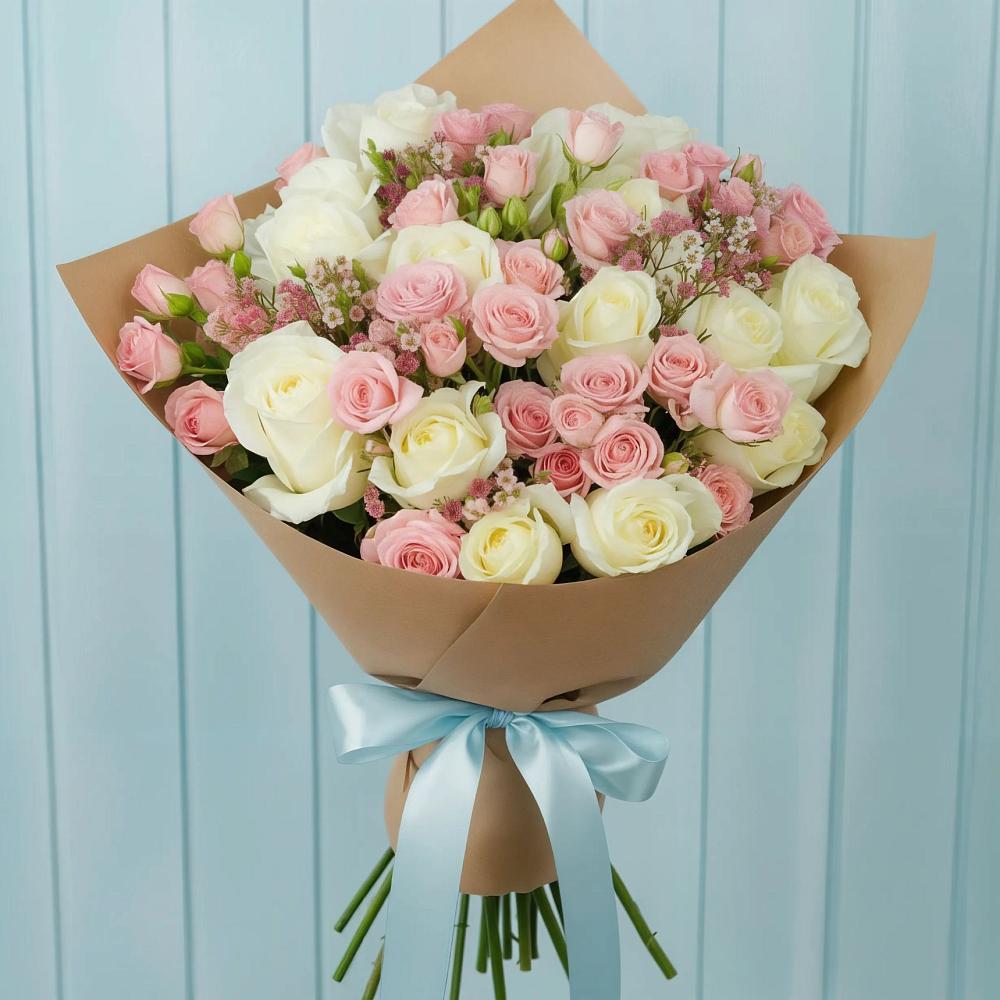 Букет цветов из: Розы в Поселке совхоз имени Ленина