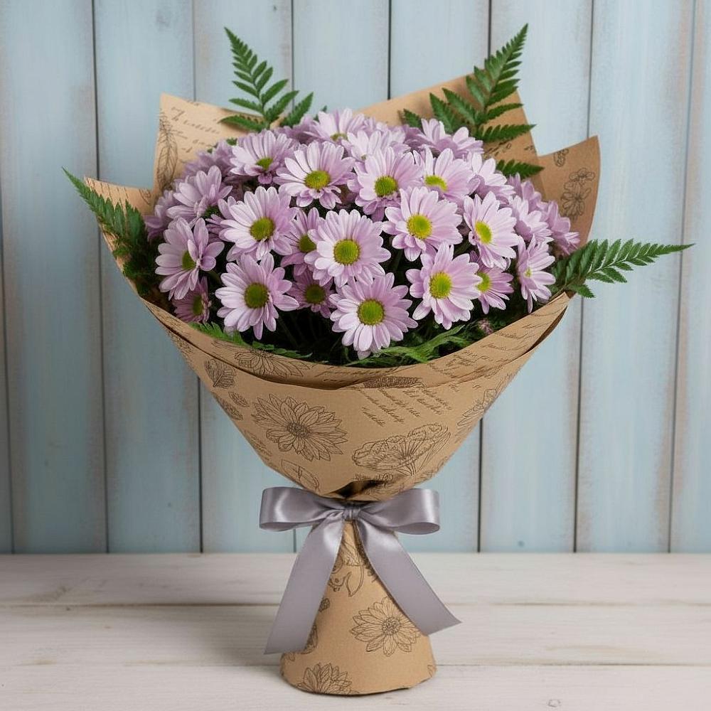 Букет цветов из: Хризантемы в Поселке совхоз имени Ленина