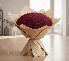 Букет 101 Красная роза в Поселке совхоз имени Ленина