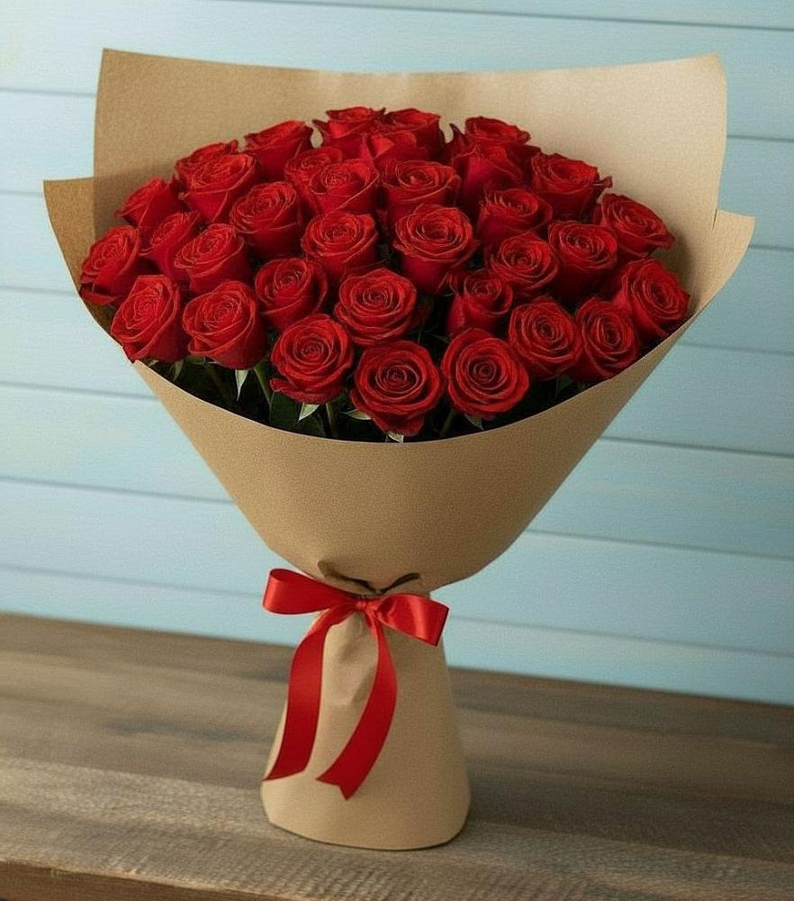 Букет Красные розы Милано в Поселке совхоз имени Ленина