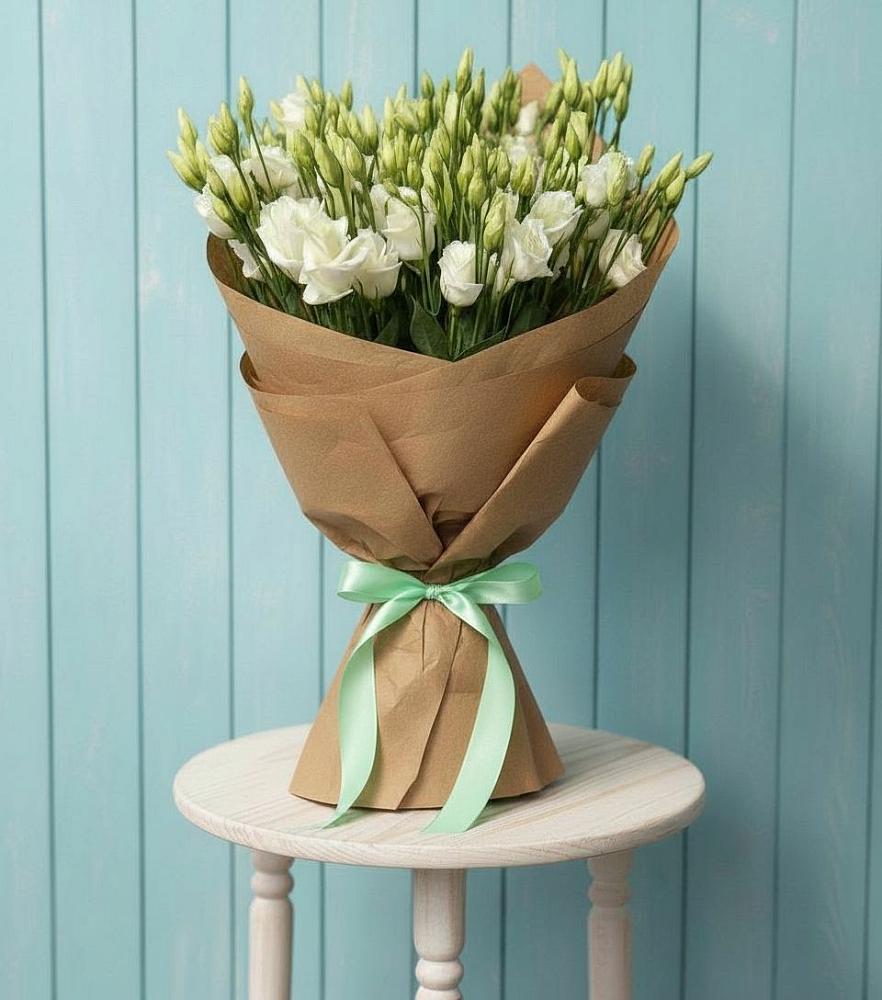 Букет цветов из: Лизиантусы в Поселке совхоз имени Ленина