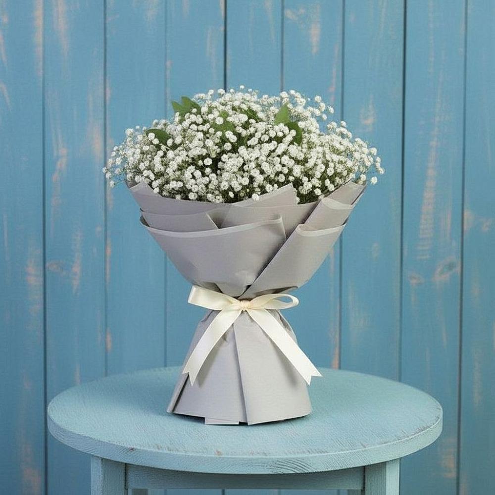 Букет цветов из: Гипсофила в Поселке совхоз имени Ленина