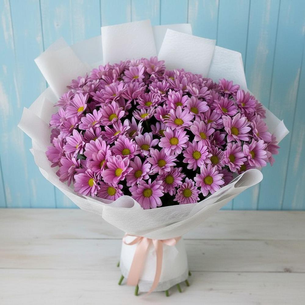 Букет цветов из: Хризантемы в Поселке совхоз имени Ленина