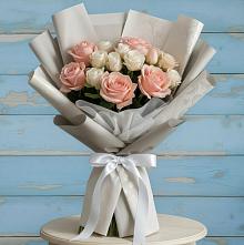 Букет цветов из:  Розы #REPLACE_PRED# Поселке совхоз имени Ленина