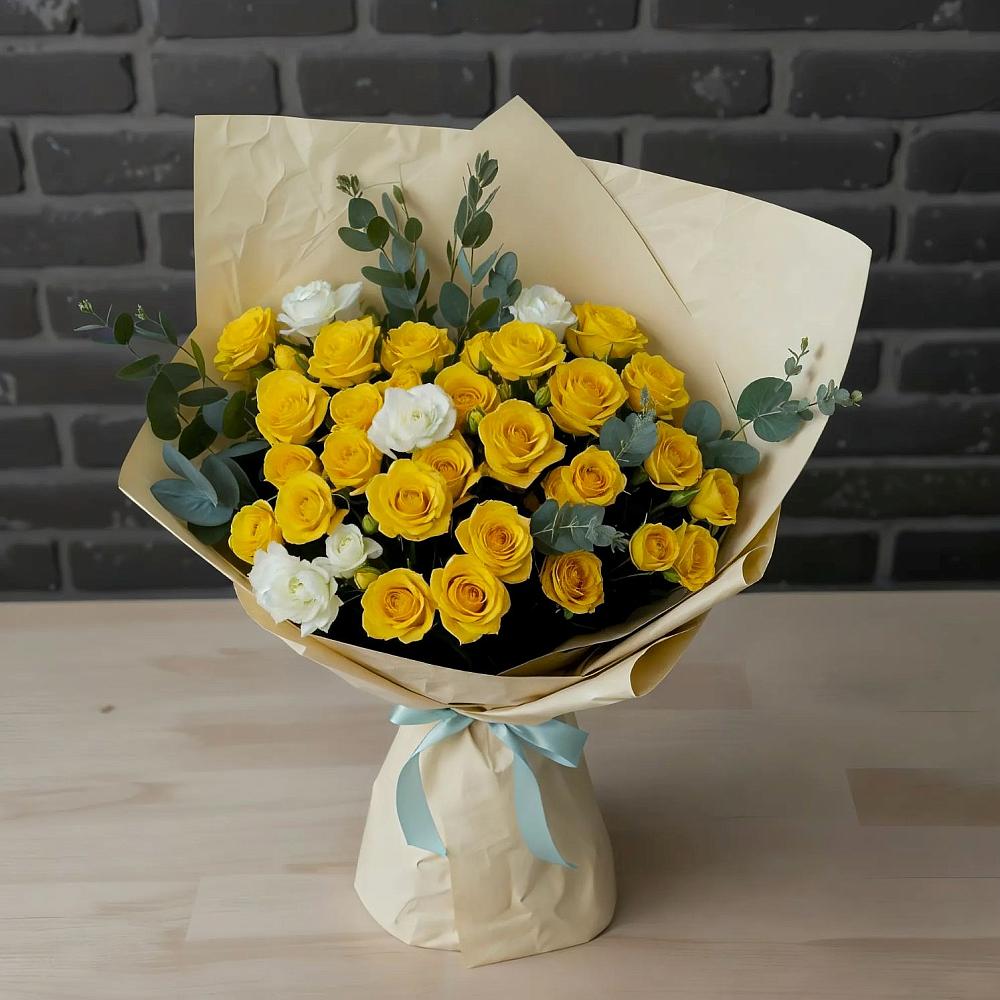 Букет цветов из: Розы в Поселке совхоз имени Ленина